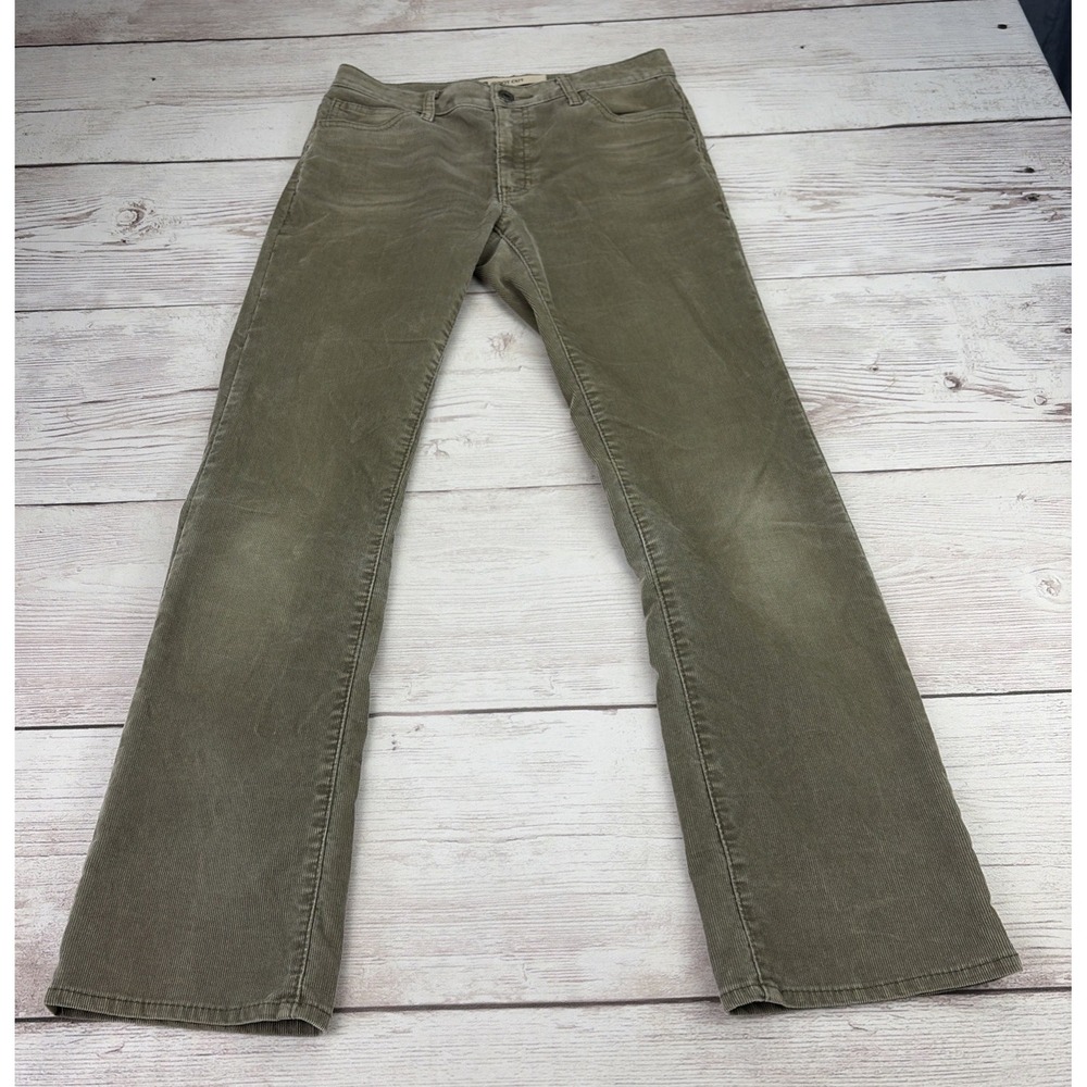 Vintage Y2K Gap Women's 4R Brown Gray Corduroy Stretch Bootcut Pants